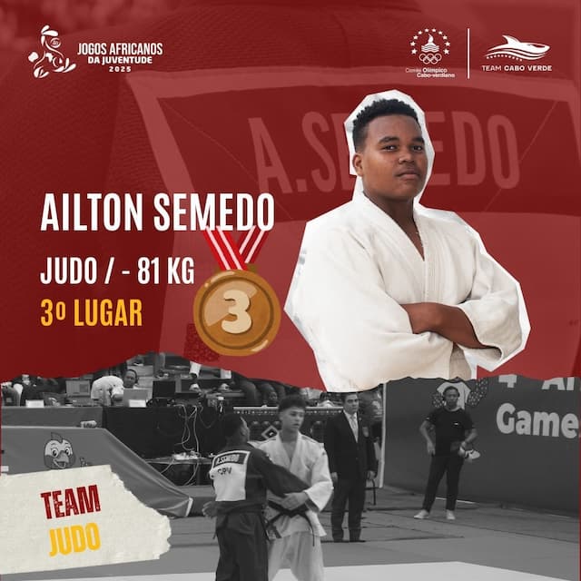 Cabo Verde é Bronze no Judo com o Judoca Ailton Semedo